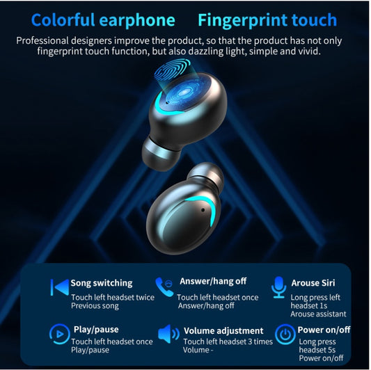 FEDINEX LUXTOUCH – Touch Bluetooth Earphones with Dynamic Light Effect